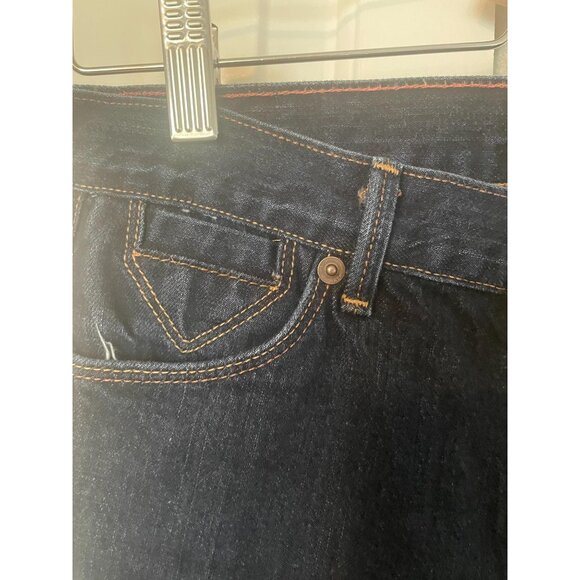 Armani Exchange Dark Wash Flared Denim Jeans Womens 2 - Picture 6 of 8